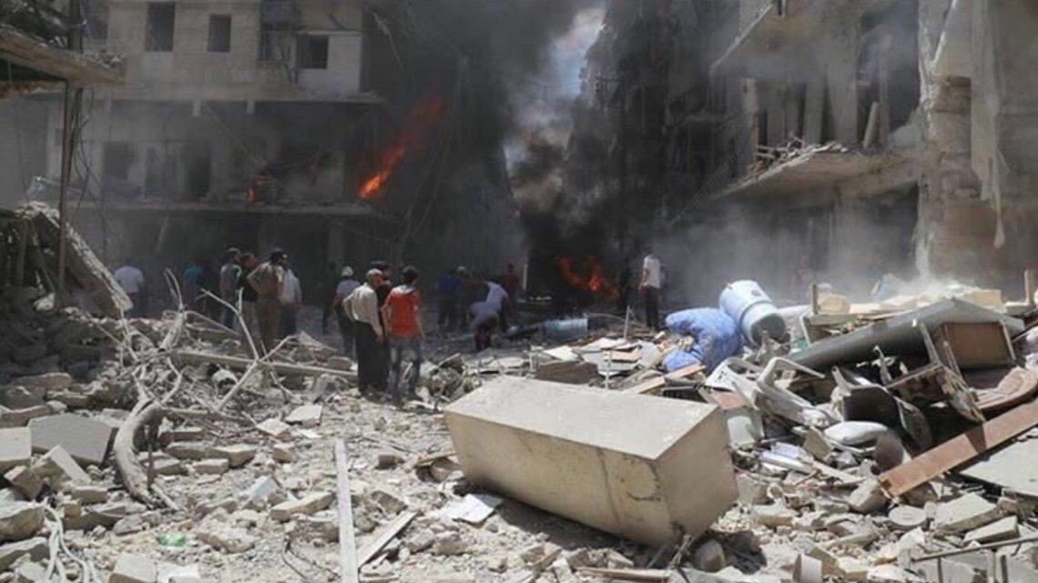 Aleppo bombardamento siria